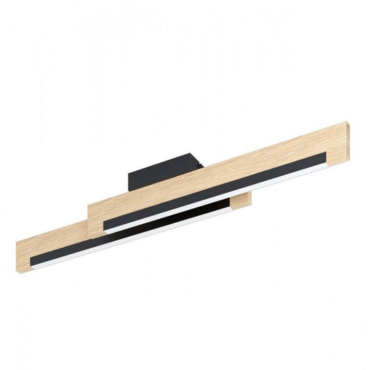 CAMACHO TECHO MADERA CAFE ACR NEGR L940 2X10W LED 2600lm DIM