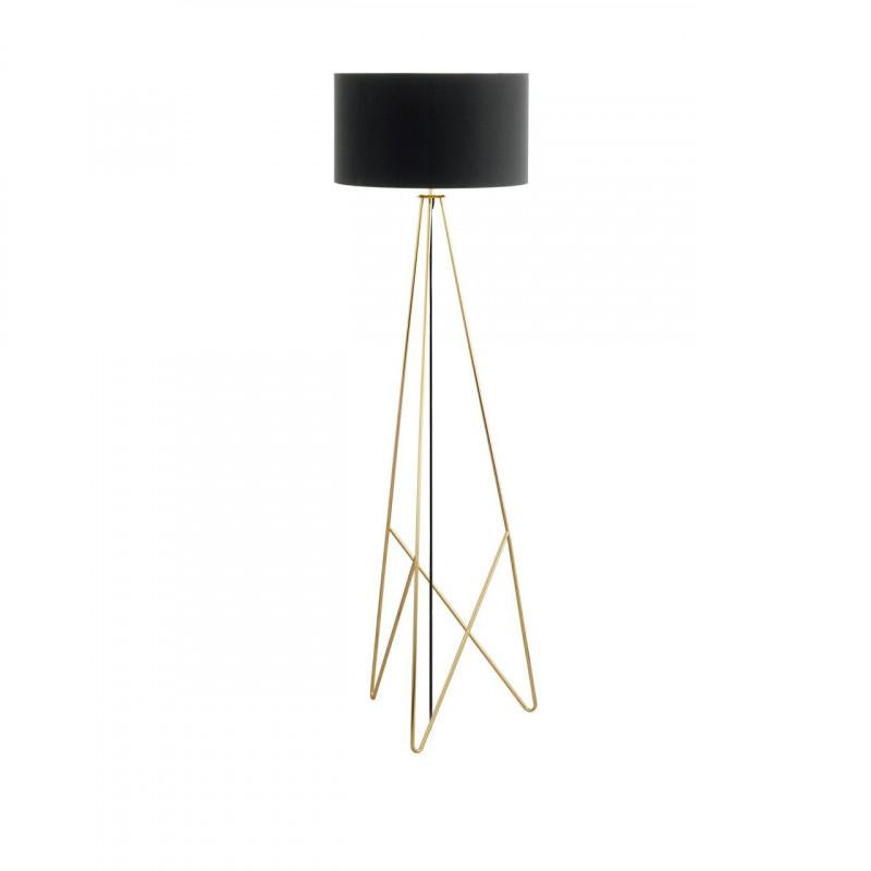 CAMPORALE LAMP PIE NEGRO DORADO H1540 DM450 1X60W E27