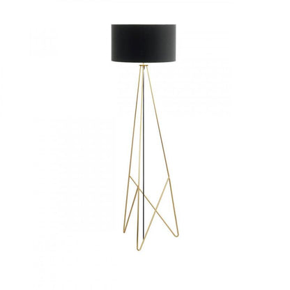 CAMPORALE LAMP PIE NEGRO DORADO H1540 DM450 1X60W E27