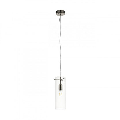CAPOROSSO COLG ACERO NÍQUEL SATIN H400 DM120 E27 1X60W IP20
