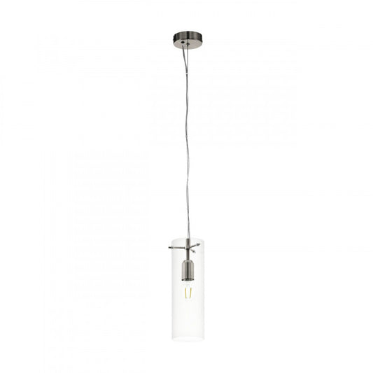CAPOROSSO COLG ACERO NÍQUEL SATIN H400 DM120 E27 1X60W IP20