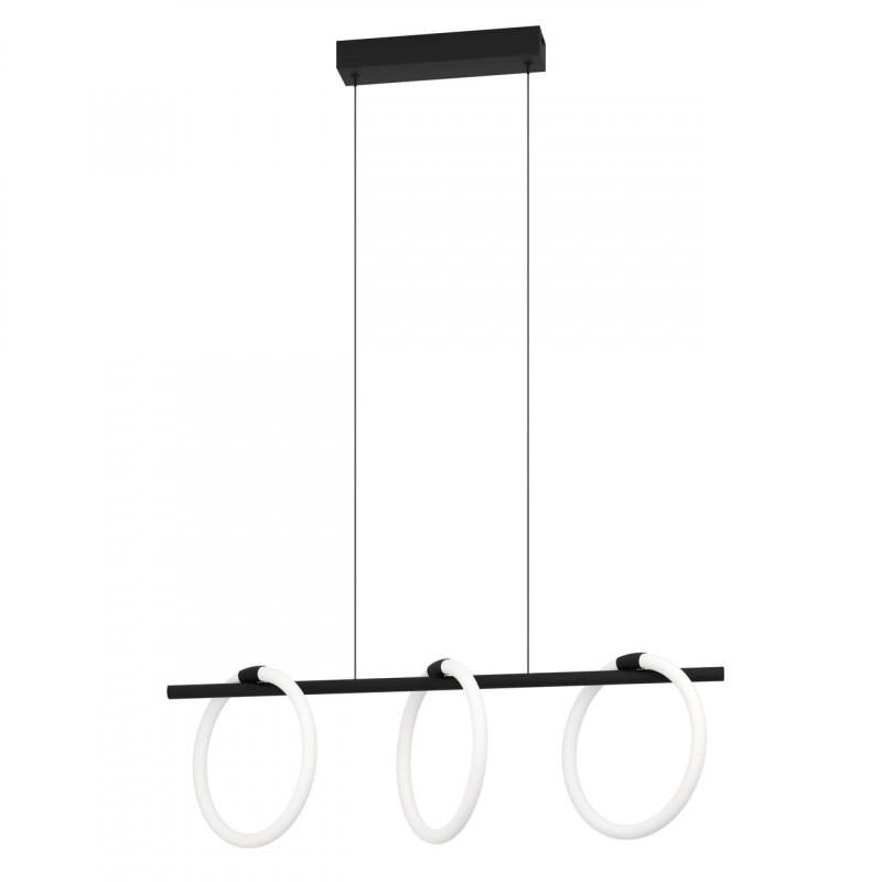 CARANACOA COLG ACERO NEGRO L780 H1100 3000K LED 3600lm
