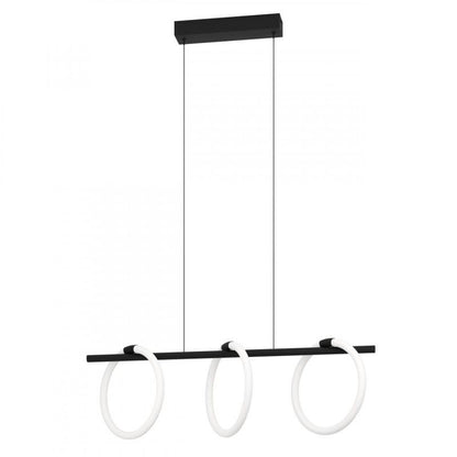 CARANACOA COLG ACERO NEGRO L780 H1100 3000K LED 3600lm
