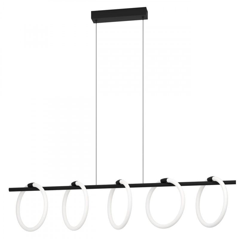 CARANACOA COLG ACERO NEGRO L1170 H1100 3000K LED 7000lm