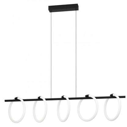 CARANACOA COLG ACERO NEGRO L1170 H1100 3000K LED 7000lm