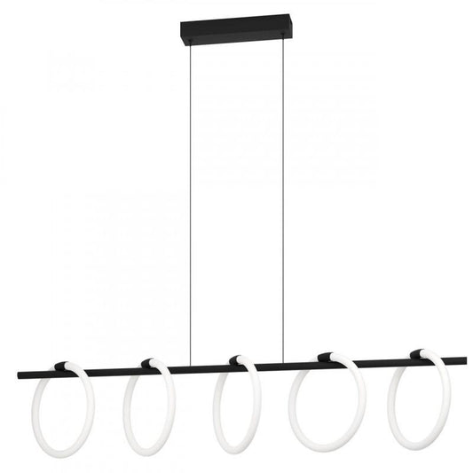 CARANACOA COLG ACERO NEGRO L1170 H1100 3000K LED 7000lm