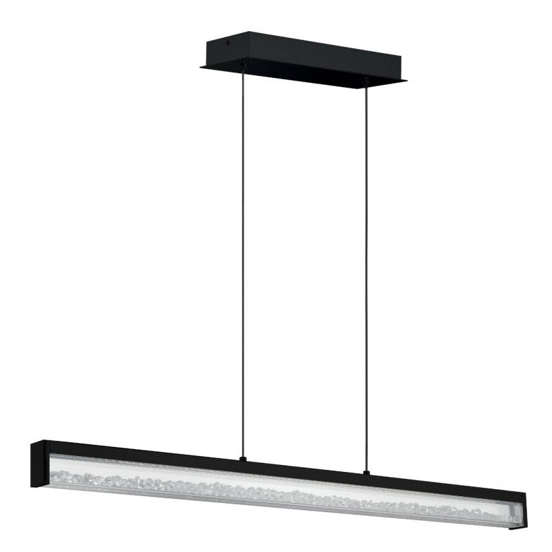 CARDITO 1 COLG ALUM NEGRO L1000 H1100 2750K LED lm 6X6W IP20