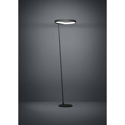 Lámpara Pie Led Caredara Aluminio, Acero, Negro