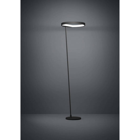 Lámpara Pie Led Caredara Aluminio, Acero, Negro