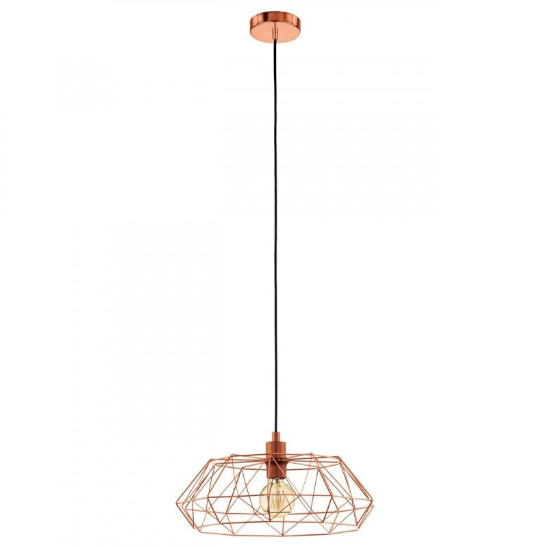 CARLTON 2 LAMP COLG VINTAGE ACERO COBRE DM455 1X60W E27