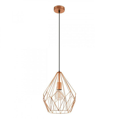 CARLTON LAMP COLG FIERRO COBRE DM310 1X60W E27