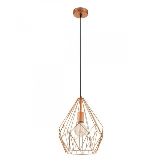 CARLTON LAMP COLG FIERRO COBRE DM310 1X60W E27