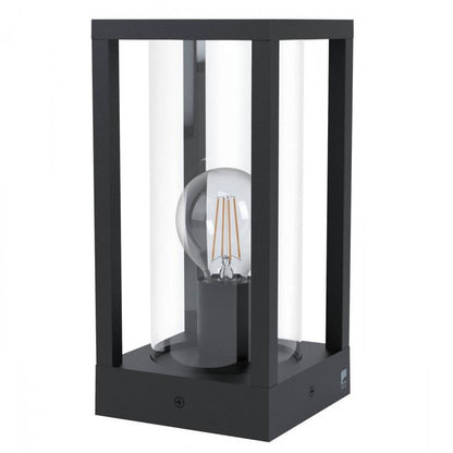 CASCINETTA PED/EX ALUM NEGRO L150 H305 E27 1X40W IP55