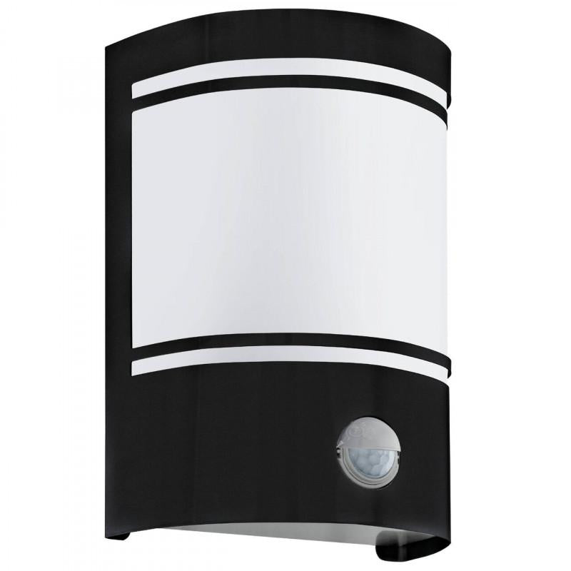 CERNO APLIQUE ACERO ZINC NEGRO L140 H200 E27 1X40W IP44