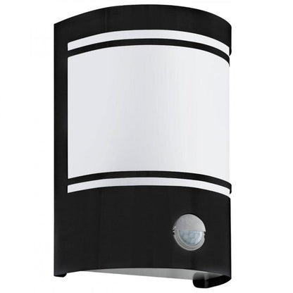 CERNO APLIQUE ACERO ZINC NEGRO L140 H200 E27 1X40W IP44