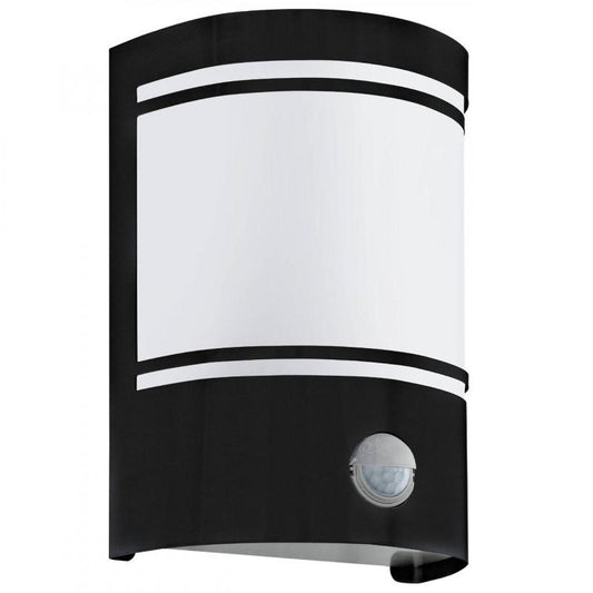 CERNO APLIQUE ACERO ZINC NEGRO L140 H200 E27 1X40W IP44