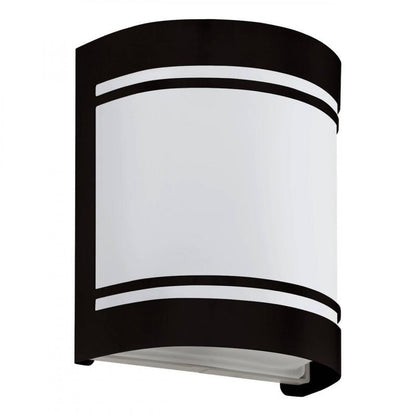 CERNO APLIQUE ACERO ZINC NEGRO L140 H165 E27 1X40W IP44