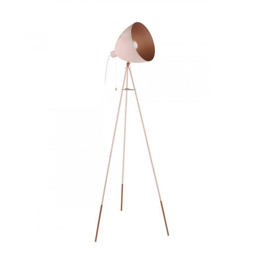 CHESTER-P LAMP PIE TRIPODE DAMASCO COBRE H1355 1X60W E27