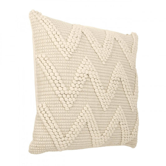 CHEVERY COJÍN BLANCO CREMA 50x50