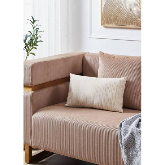 CHEVERY COJÍN BEIGE-DORADO 50X30