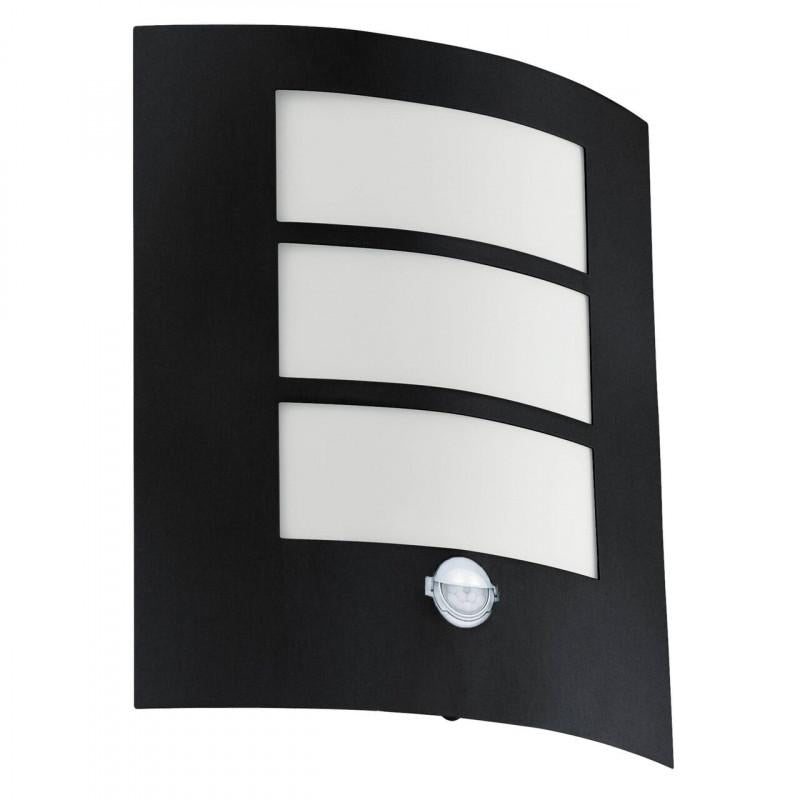 CITY APLIQUE ACERO ZINC NEGRO L235 H260 E27 1X40W IP44