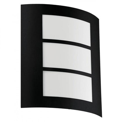 CITY LAMP APLIQUE ACERO NEGRO L235 H260 E27 1X40W IP44