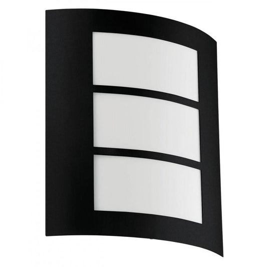 CITY LAMP APLIQUE ACERO NEGRO L235 H260 E27 1X40W IP44