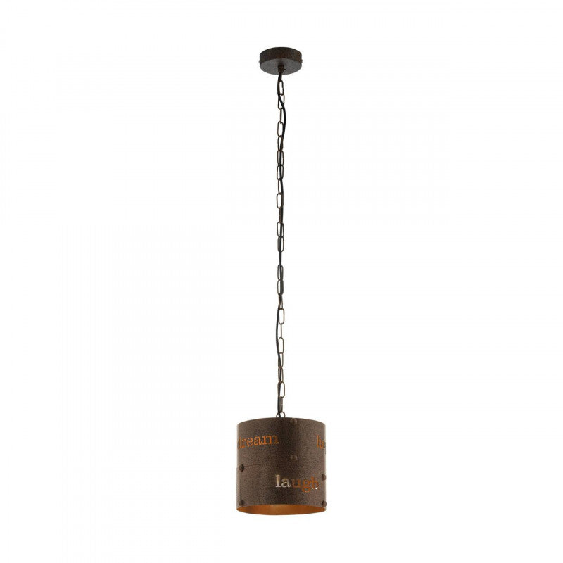 COLDINGHAM LAMP COLG "LETRAS" ACERO DM200 ÓXIDO 1X60W E27