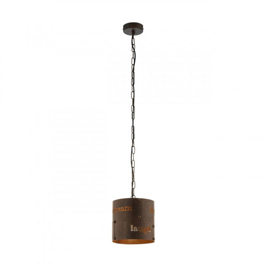 COLDINGHAM LAMP COLG "LETRAS" ACERO DM200 ÓXIDO 1X60W E27