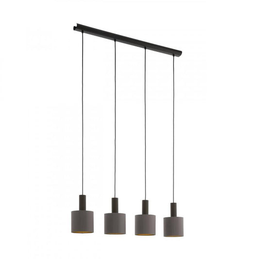 CONCESSA 1 COLG ACERO CAPPUCINO DORADO L940 H1500 E27 4X60W