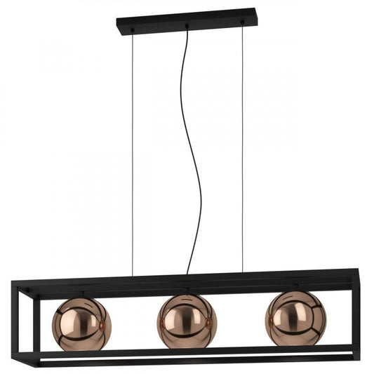 CORDOBA COLG ACERO NEGRO L1100 H1500  E27 3X40W IP20