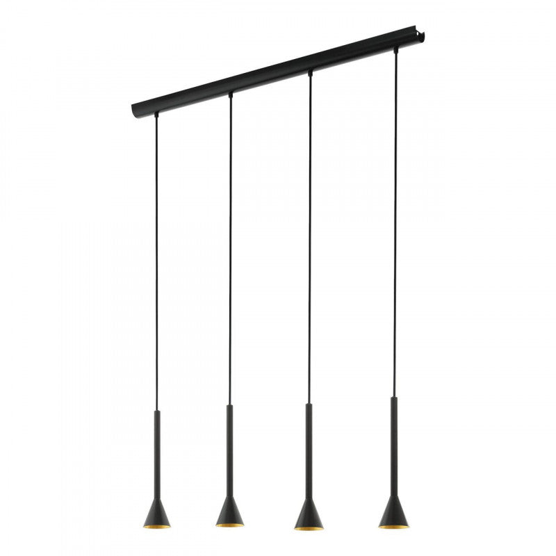 CORTADERAS COLG ACERO ORO NEGRO L1130 H1500 GU10 4X5W IP20