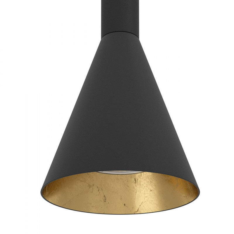 Lámpara Colgante Gu10 Cortaderas Acero, Negro, Oro
