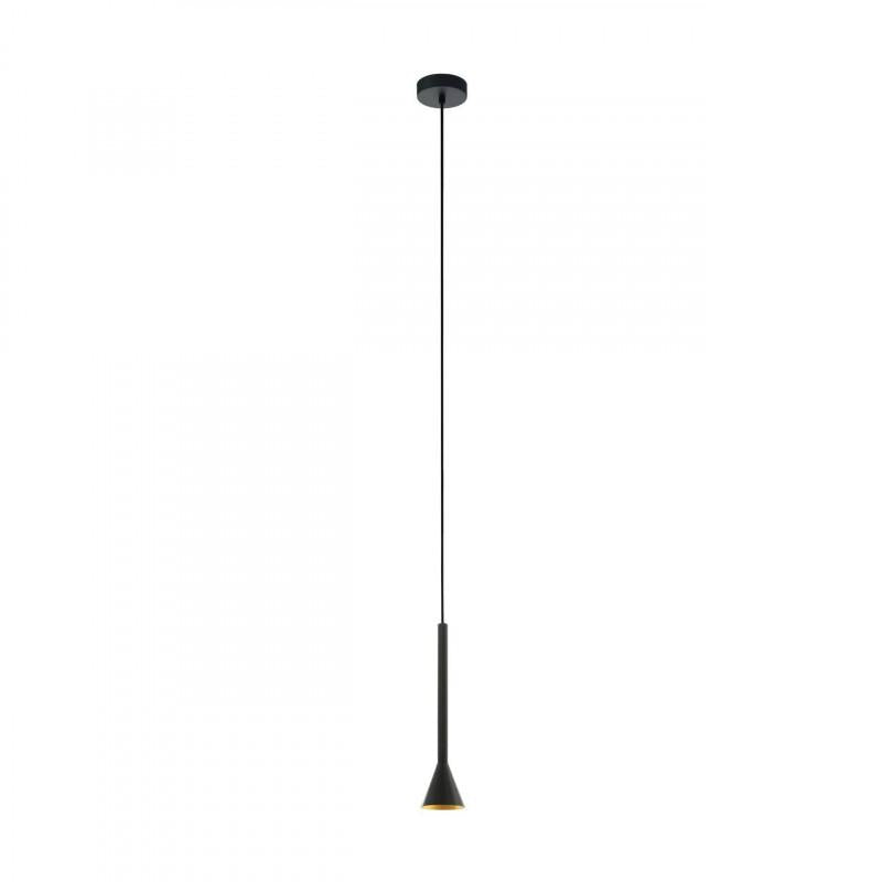 CORTADERAS COLG ACERO NEGRO DORADO H1500 DM95 GU10 1X5W