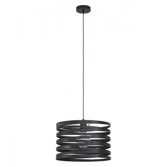 CREMELLA LAMP COLG ACERO NEGRO DM370 1X40W E27
