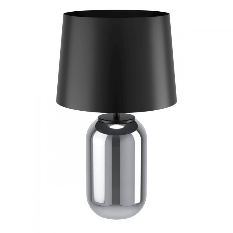 CUITE SOBREMESA VIDRIO NEGRO L7,19 DM605 E27 1X40W