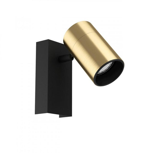 CUMARIBO FOCO ACERO NEGRO LATÓN L130   GU10 1X4,5W IP20