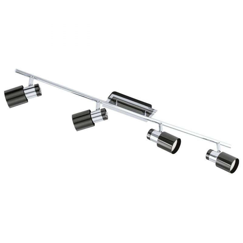 DAVIDA 1 APLIQUE FOCO RIEL TECHO NEGRO 4X5W GU10 LED 1600lm