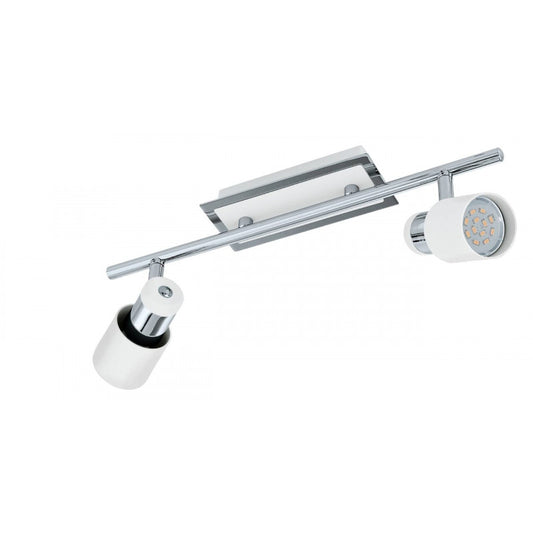 DAVIDA APLIQUE FOCO RIEL TECHO BLANCO 2X5W GU10 LED 800lm
