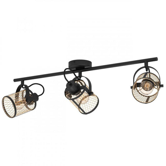 DELLOW LAMP FOCO ACERO NEGRO L830 E27 3X40W IP20