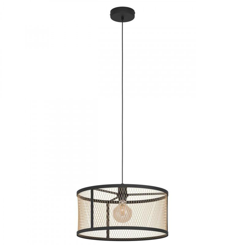 DELLOW LAMP COLG ACERO NEGRO H1100 DM450 E27 1X40W IP20