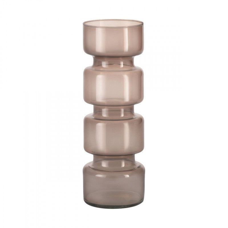 DELNITE SET X1 FLORERO DE VIDRIO CAFÉ H260 DM90