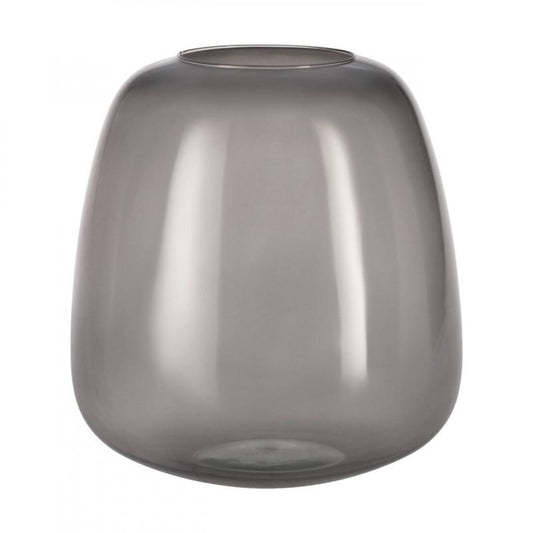 DELNITE FLORERO DE VIDRIO GRIS H245 DM230