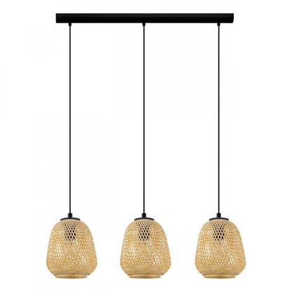 DEMBLEBY COLG ACERO NEGRO L900 H1100 E27 3X40W
