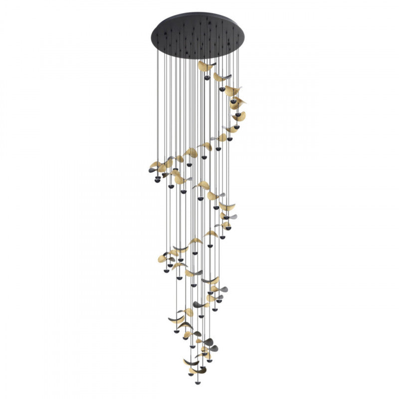 DRACERA COLG ACERO NEGRO H3340 DM820 3000K LED 8800LM IP20