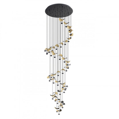 DRACERA COLG ACERO NEGRO H3340 DM820 3000K LED 8800LM IP20