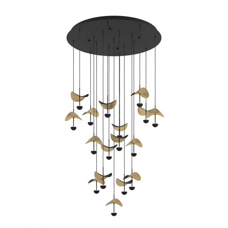 DRACERA COLG ACERO NEGRO L16,67 DM1500 3000K 4760lm 17X2,3W