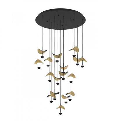 DRACERA COLG ACERO NEGRO L16,67 DM1500 3000K 4760lm 17X2,3W