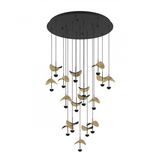 DRACERA COLG ACERO NEGRO L16,67 DM1500 3000K 4760lm 17X2,3W