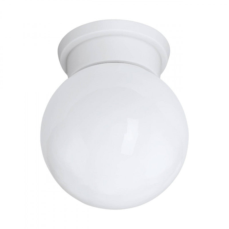 DURELO TECHO ESFERA VIDRIO BLANCO DM160 1X28W E27